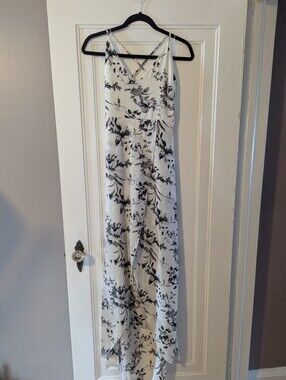 Yaya & Co black and white floral dress